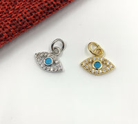 Tiny Evil Eye Shape Charm | Fashion Jewellery Outlet | Fashion Jewellery Outlet