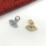 Tiny Evil Eye Shape Charm | Fashion Jewellery Outlet | Fashion Jewellery Outlet