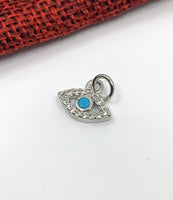 Tiny Evil Eye Shape Charm | Fashion Jewellery Outlet | Fashion Jewellery Outlet