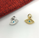 Tiny Evil Eye Shape Charm | Fashion Jewellery Outlet | Fashion Jewellery Outlet