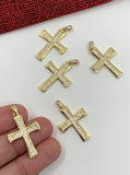 Cubic Zirconia Cross Pendant  | Fashion Jewellery Outlet