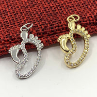 Baby and Mom foot charm | Fashion Jewellery Outlet | Fashion Jewellery Outlet